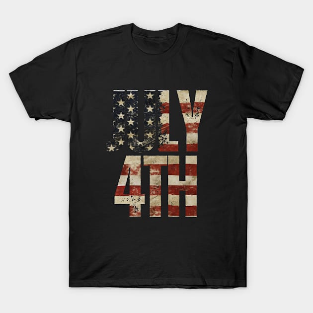 Fourth of July T-Shirt by MckinleyArt